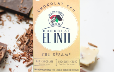 Chocolat CRU 75% Graines de sésame