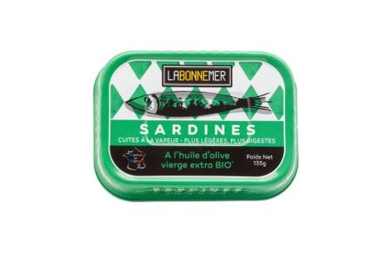 Sardines à l'huile d'olive bio les paniers davoine la bonne mer provence var