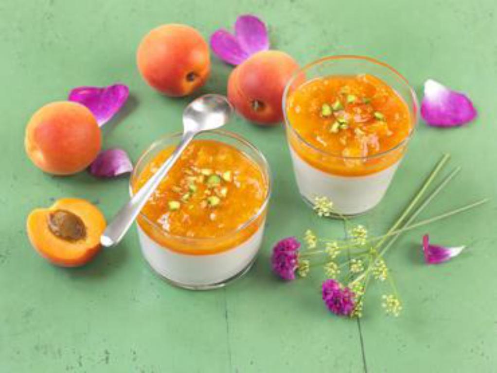 recette bio panna cotta coco abricot