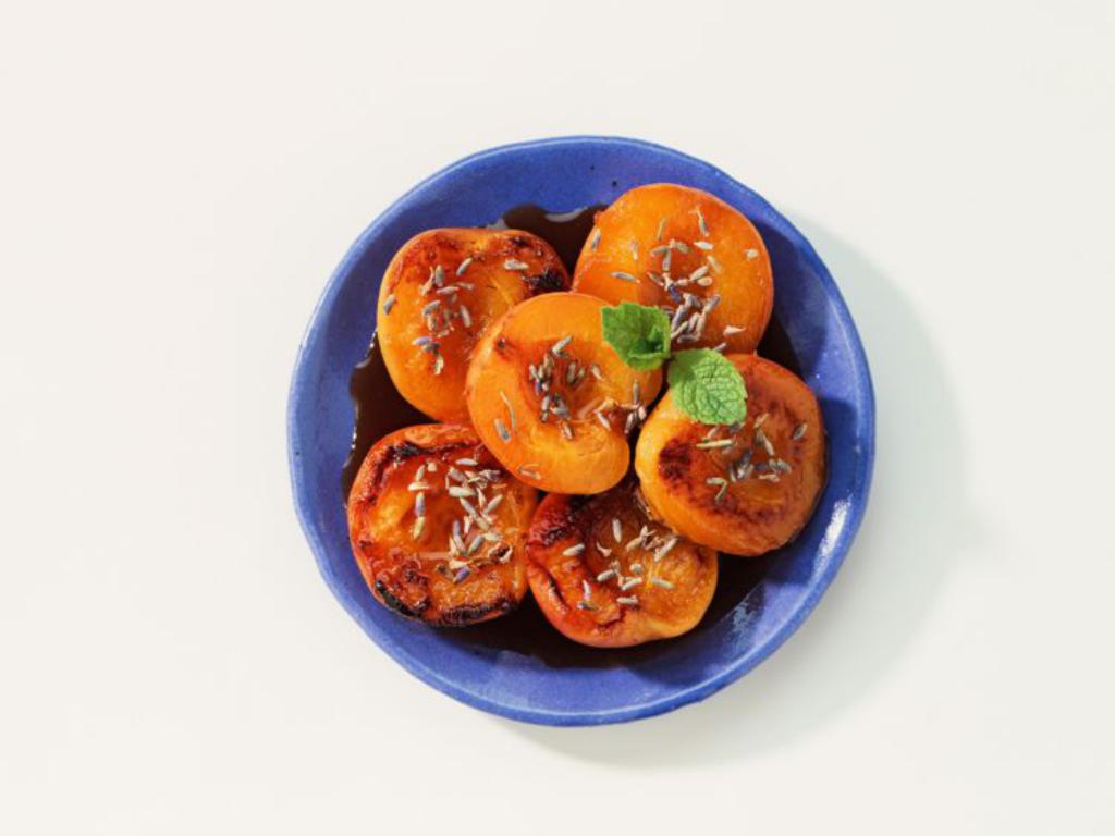 recette bio abricots rôtis au miel de lavande