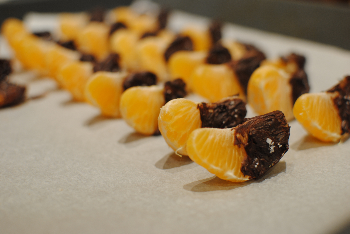 Clémentines au chocolat