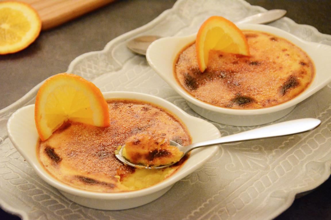 recette bio crème brûlée à l'orange