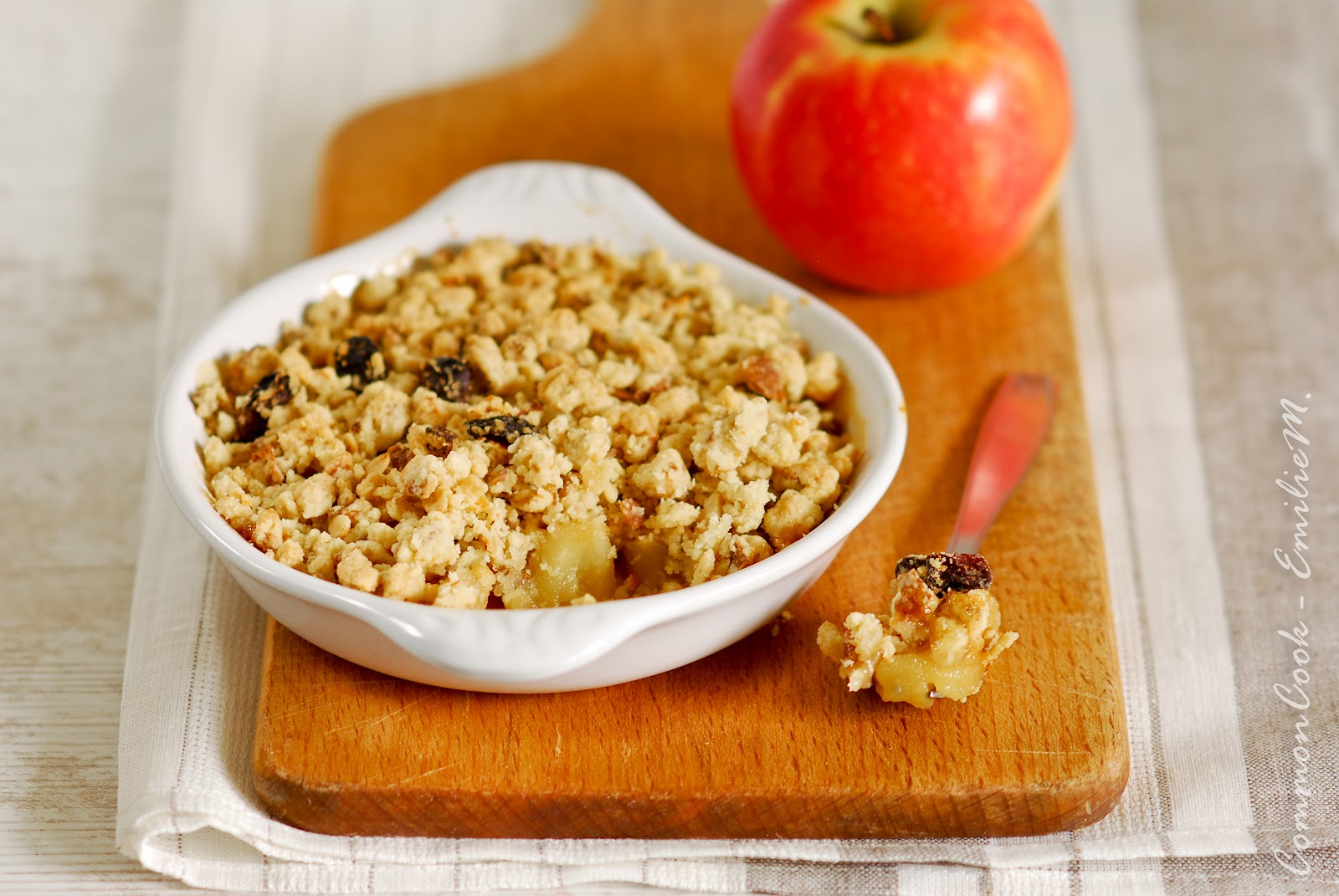 Le crumble aux pommes de Cédric