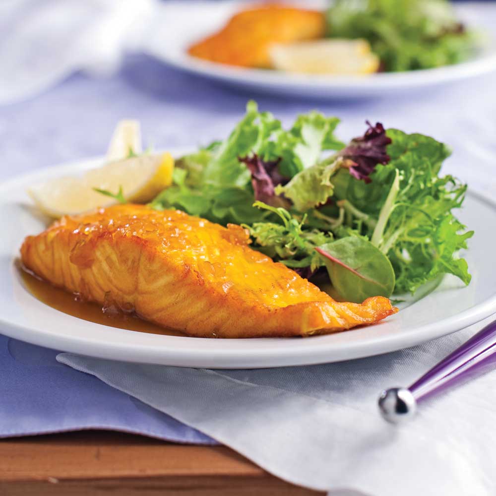 Darnes de saumon à l'orange