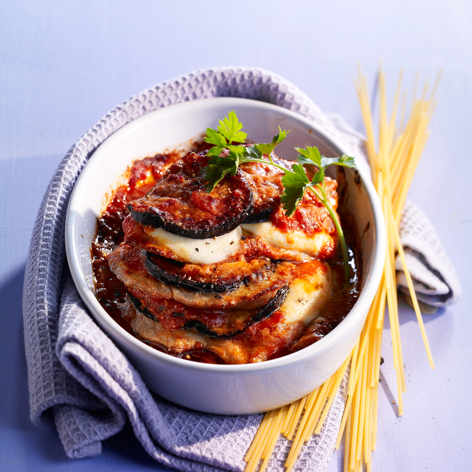 Escalope de dinde à l'aubergine