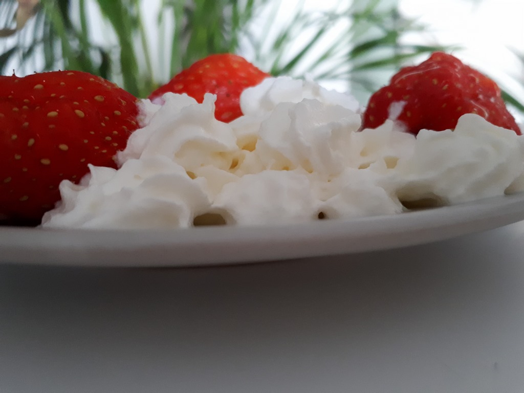 recette fraises bio à la chantilly