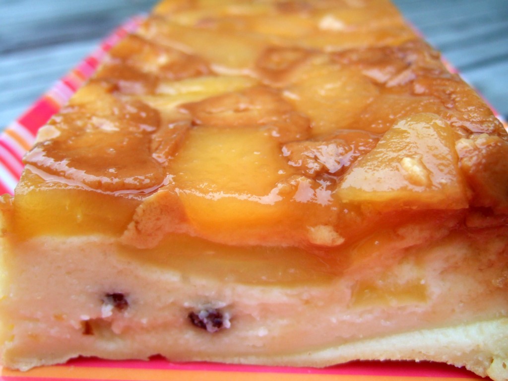 Gateau de semoule aux pommes caramélisées