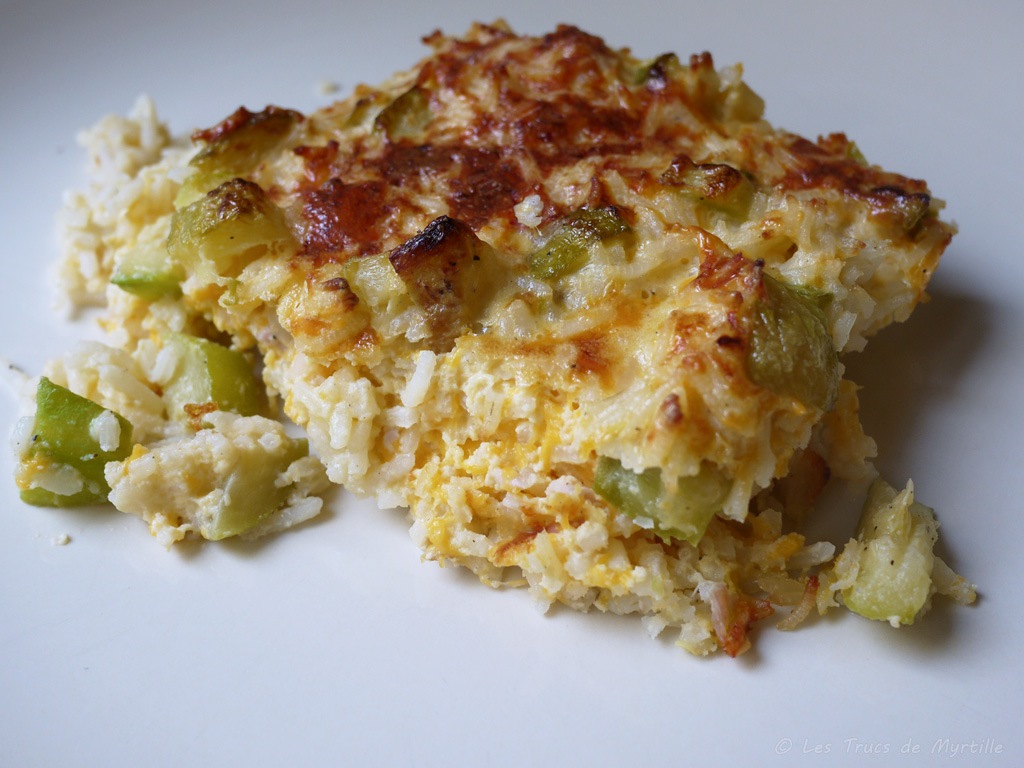 recette gratin de courgette bio et riz
