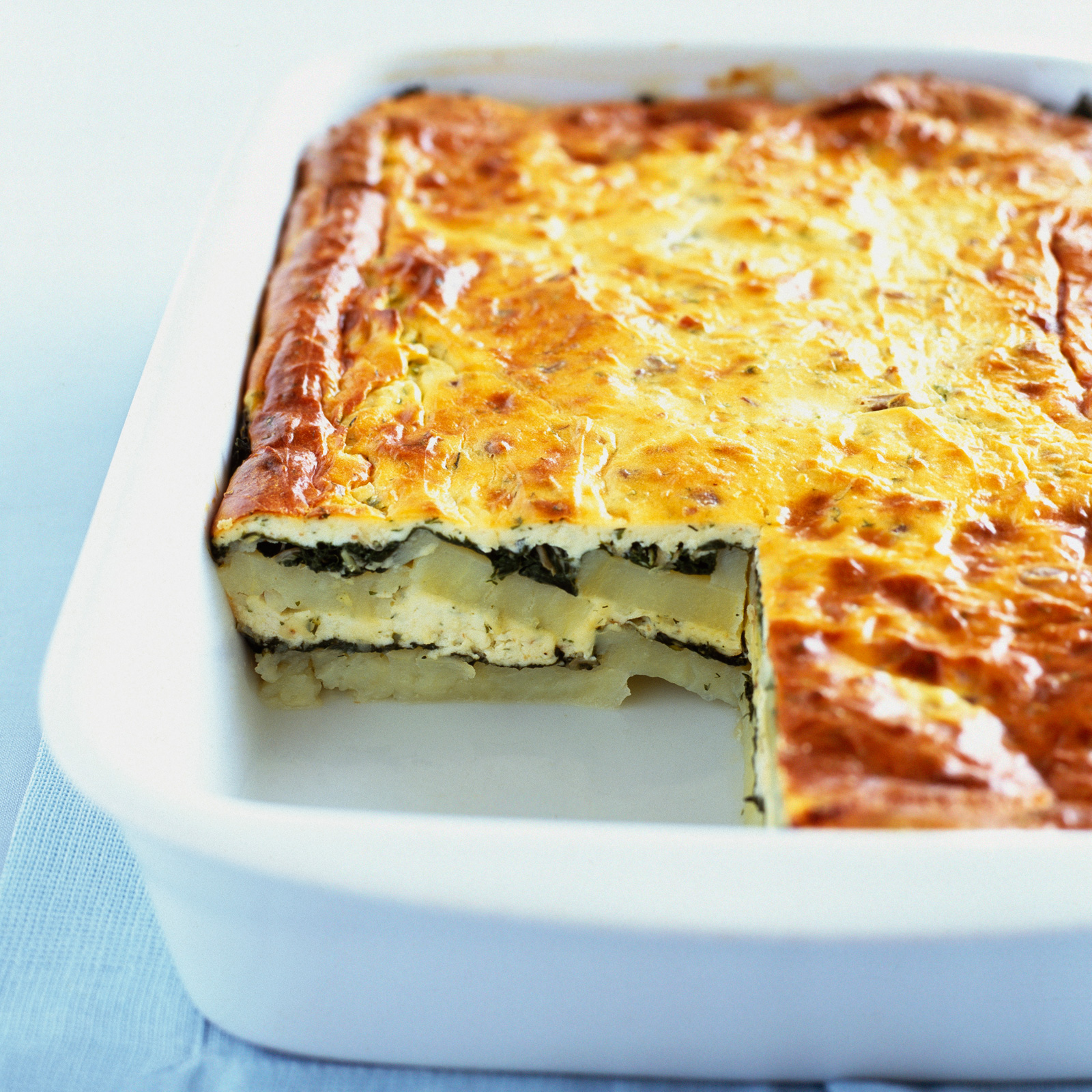 Gratin pomme de terre et épinard