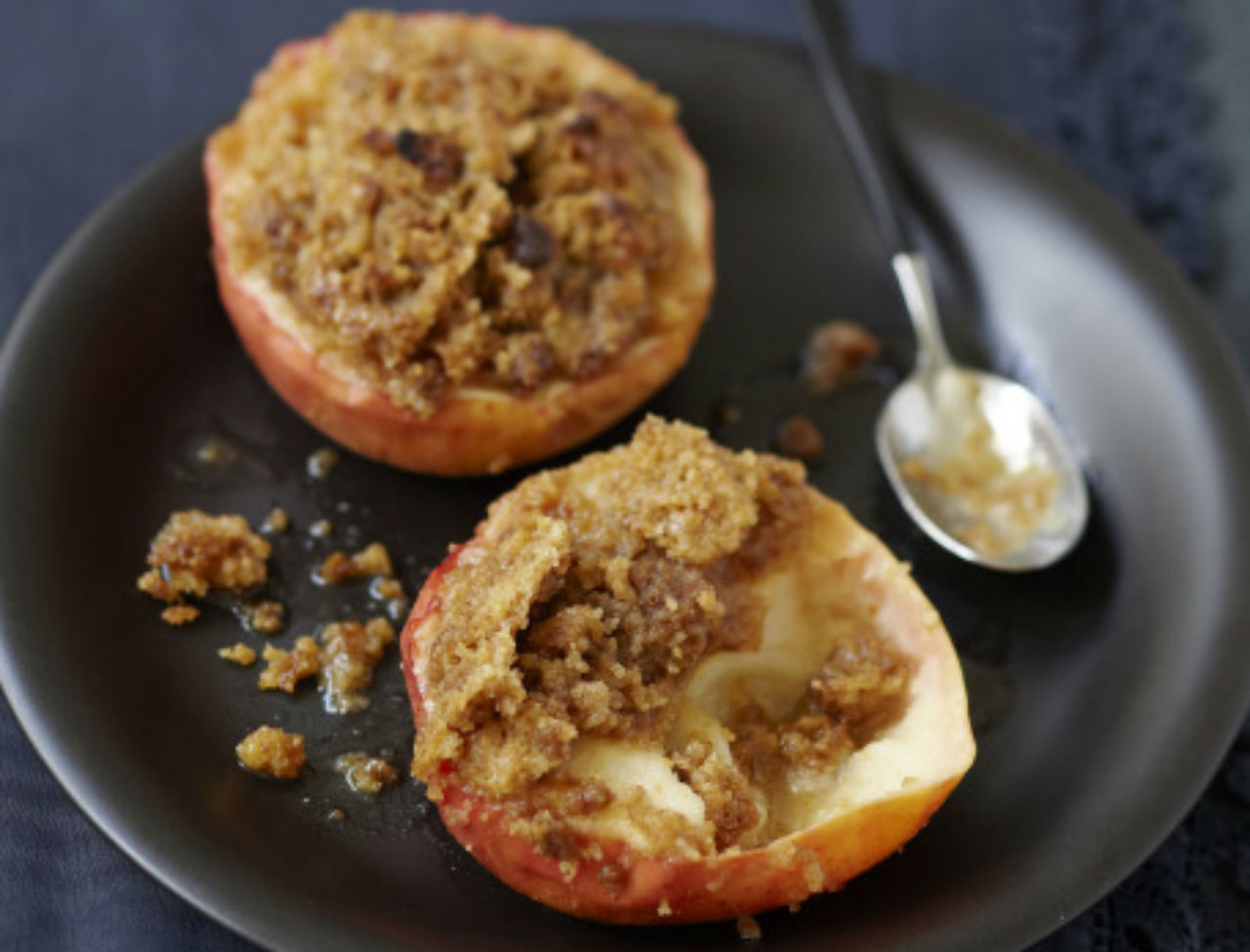 Pommes au four farcies au speculoos