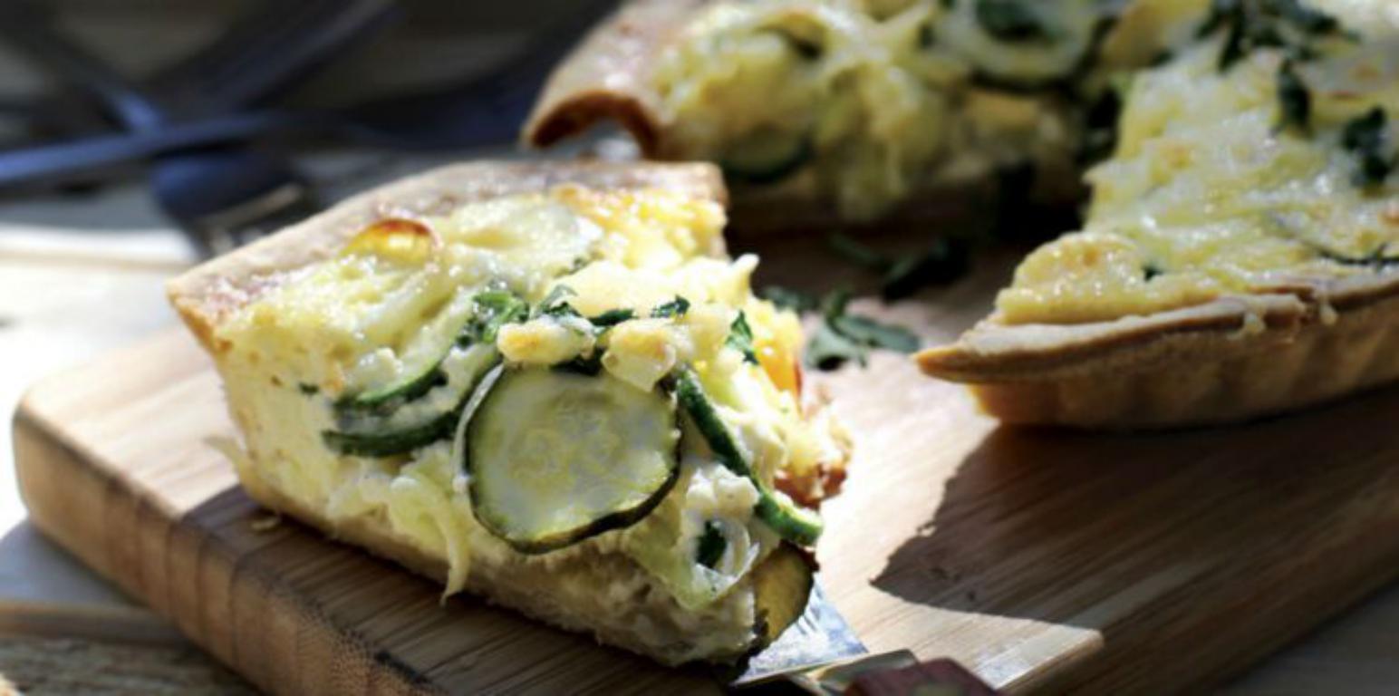 recette bio quiche poireaux courgette