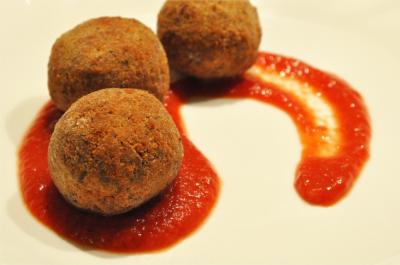 Boulettes d'aubergine au parmesan