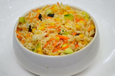 Riz tomate, courgette, carotte