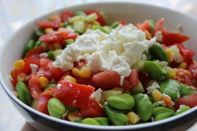 Salade fèves feta