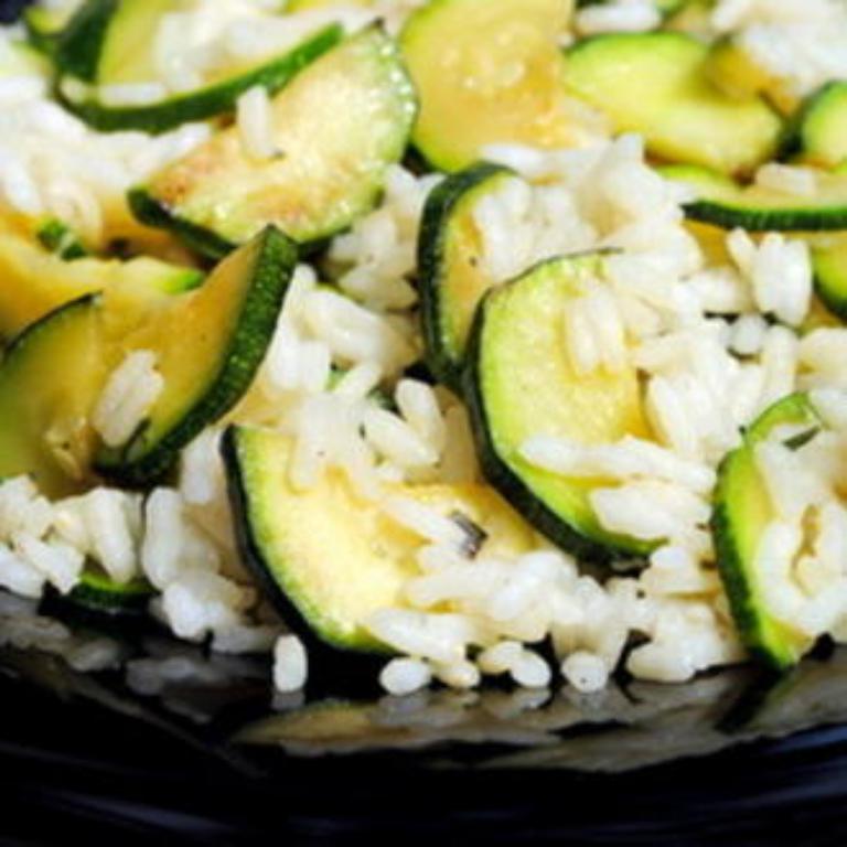 recette bio riz gourmand aux courgettes