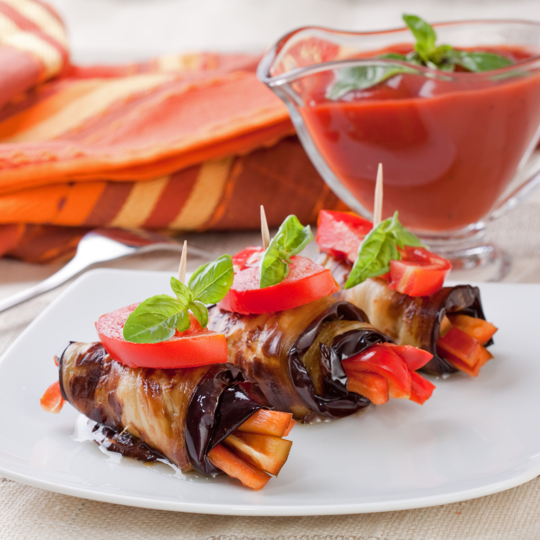 Roulades d'aubergine