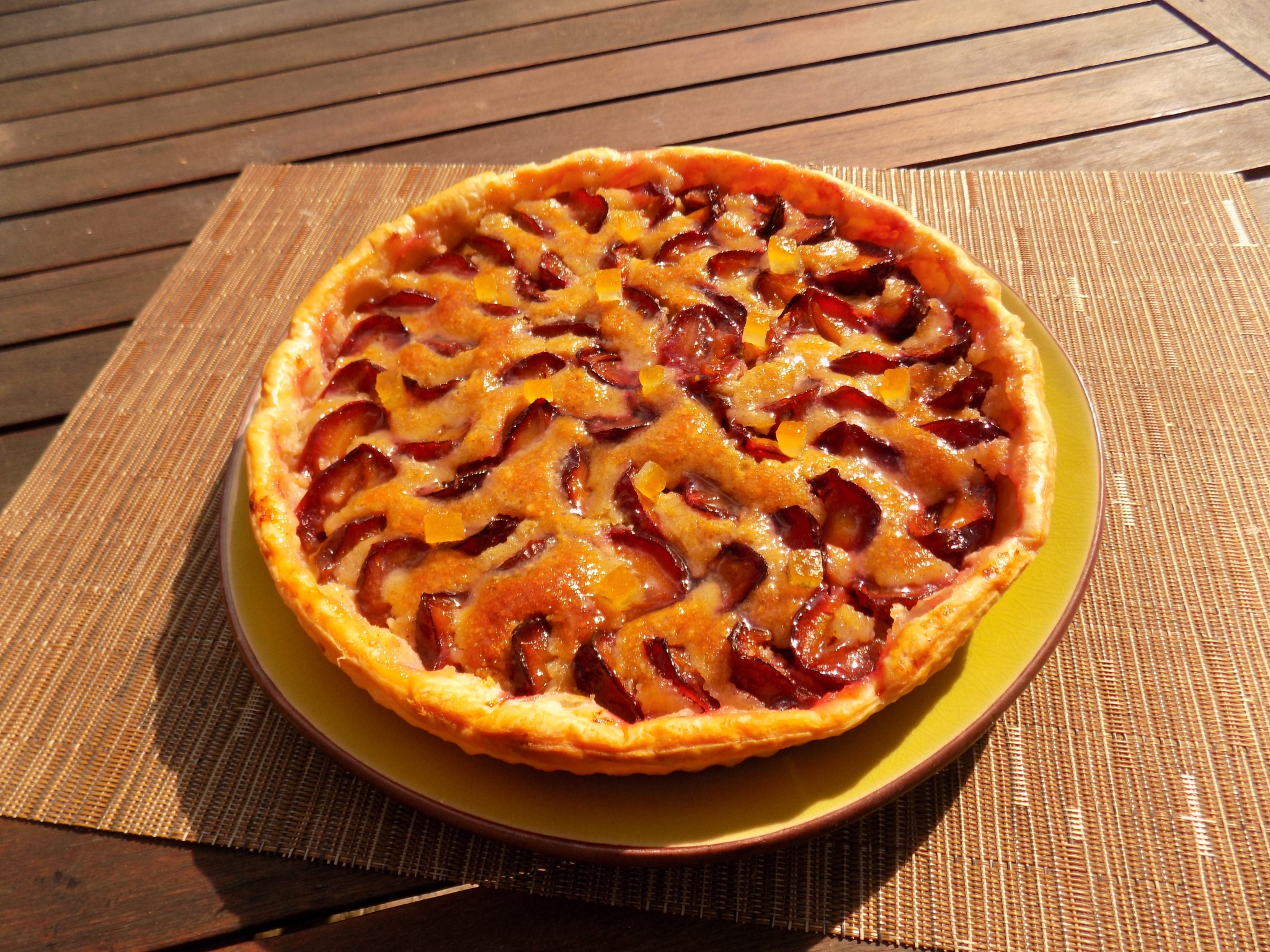 Tarte prunes speculoos