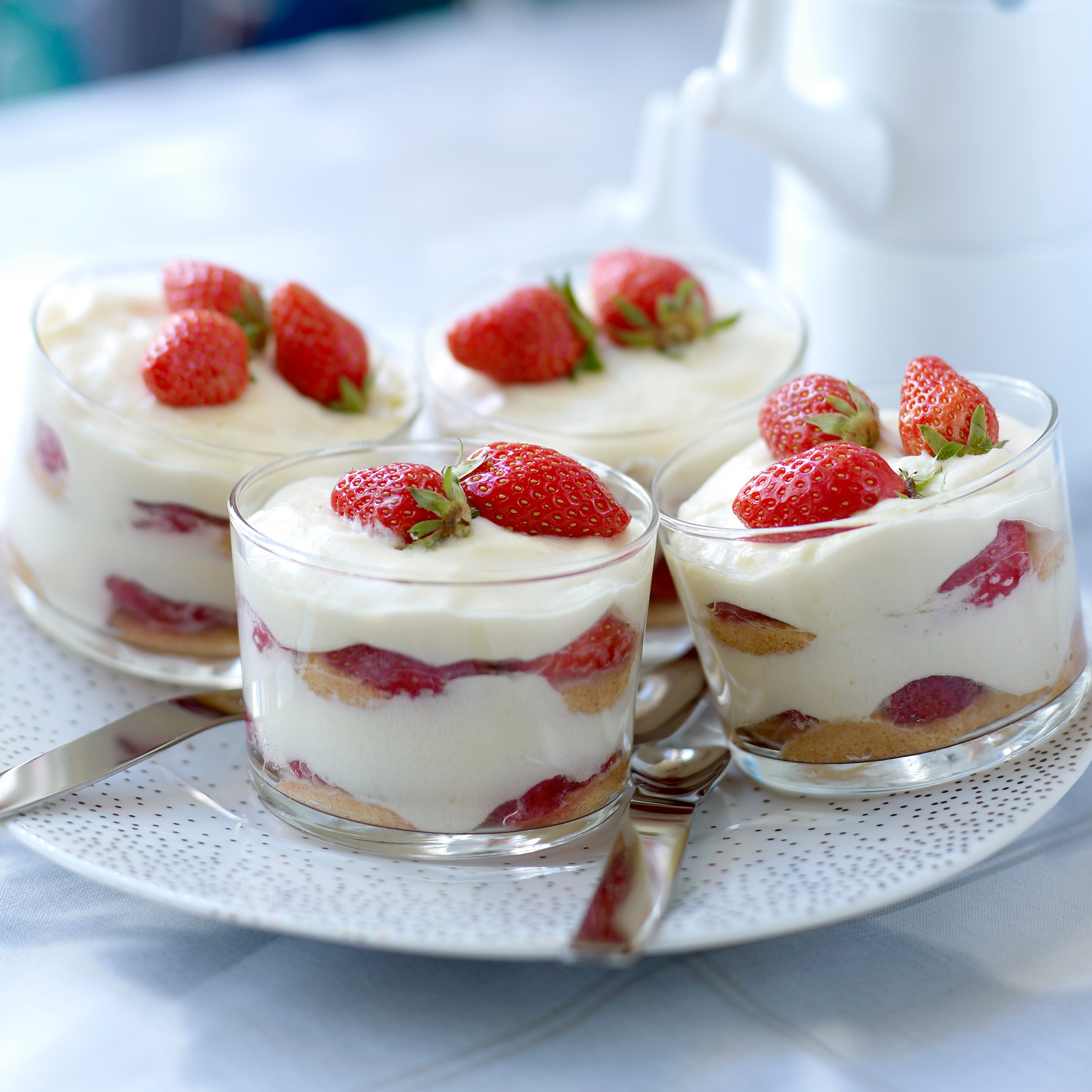 Tiramisu light (ou pas !) fromage blanc fraises