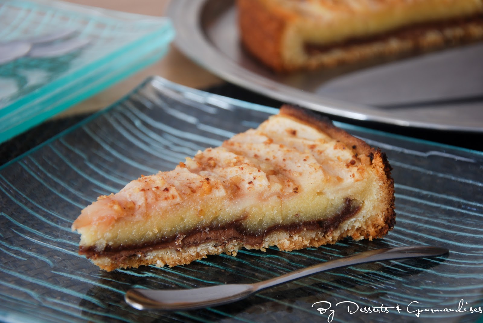 Tourte poire chocolat amande