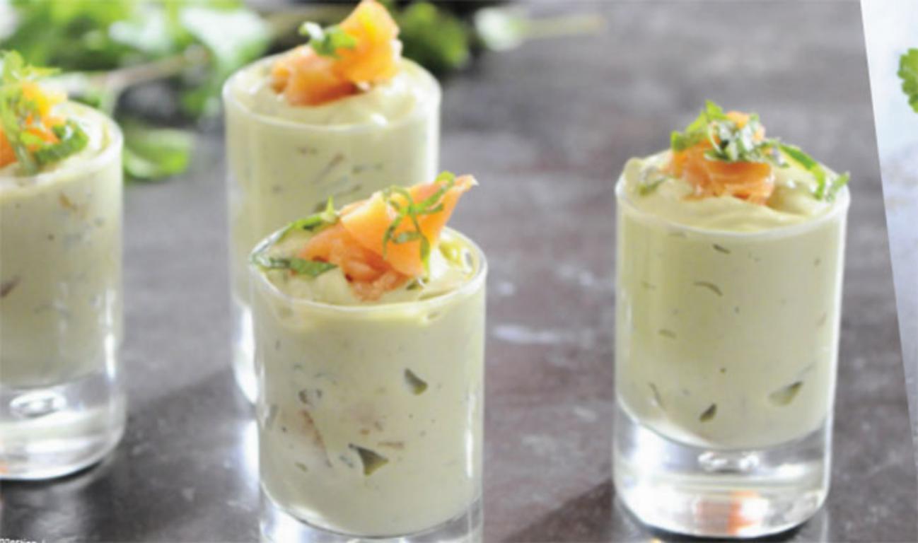 recette bio verrines d’avocat bio au saumon