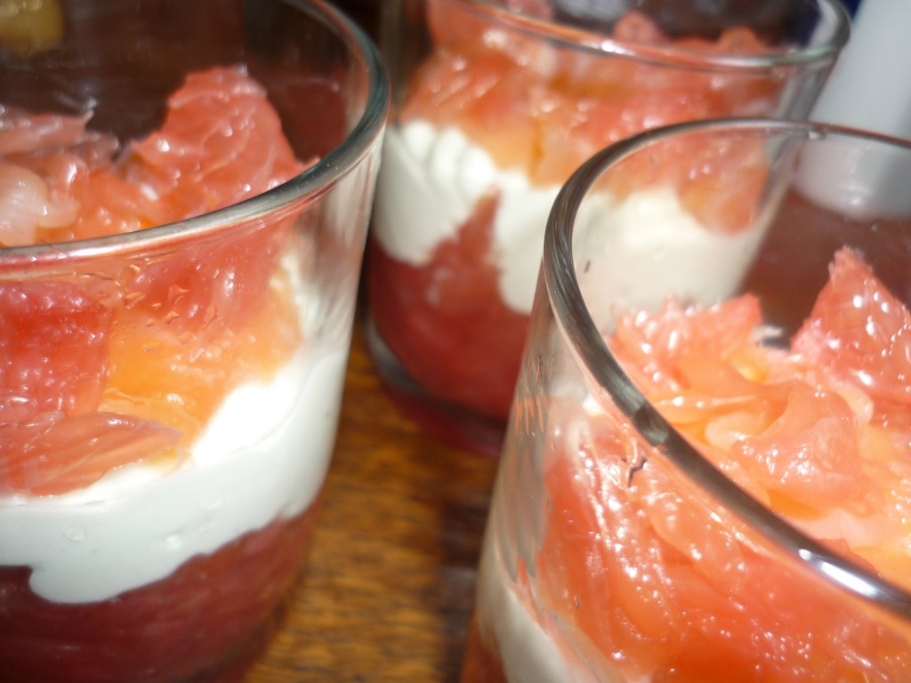 Verrine de pomelo